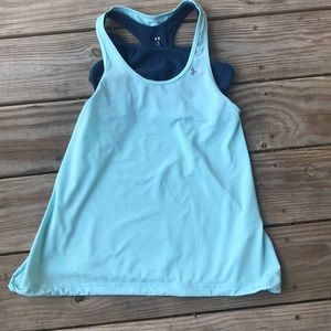 Women’s under armor tank with attached sports bra